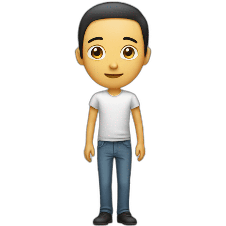 A thin person in  standing position emoji