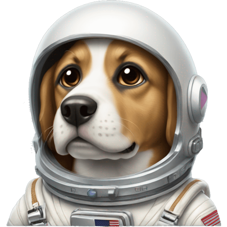 Perro astronauta  emoji