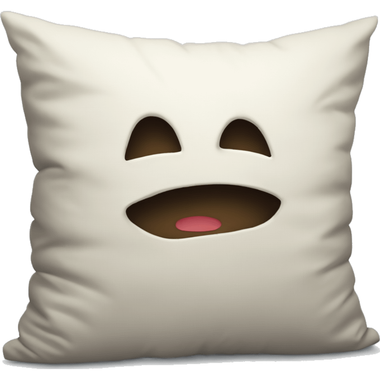 cartoon head buried in pillow emoji