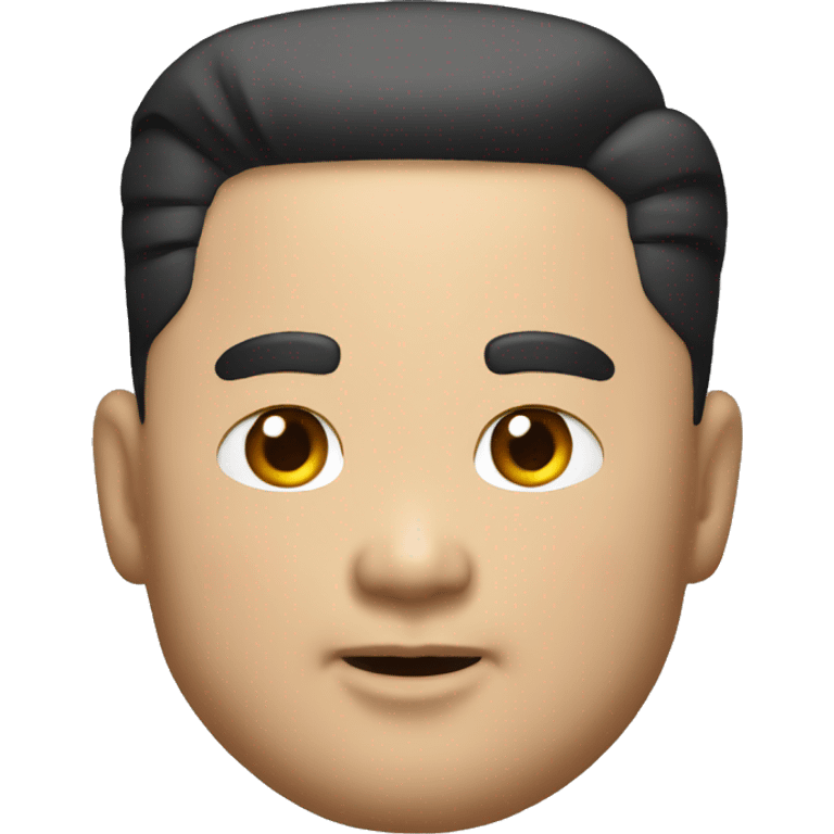 Kim Jong Un satisfied frontview emoji