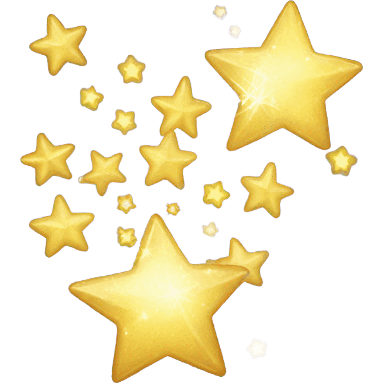 three sparking stars  emoji