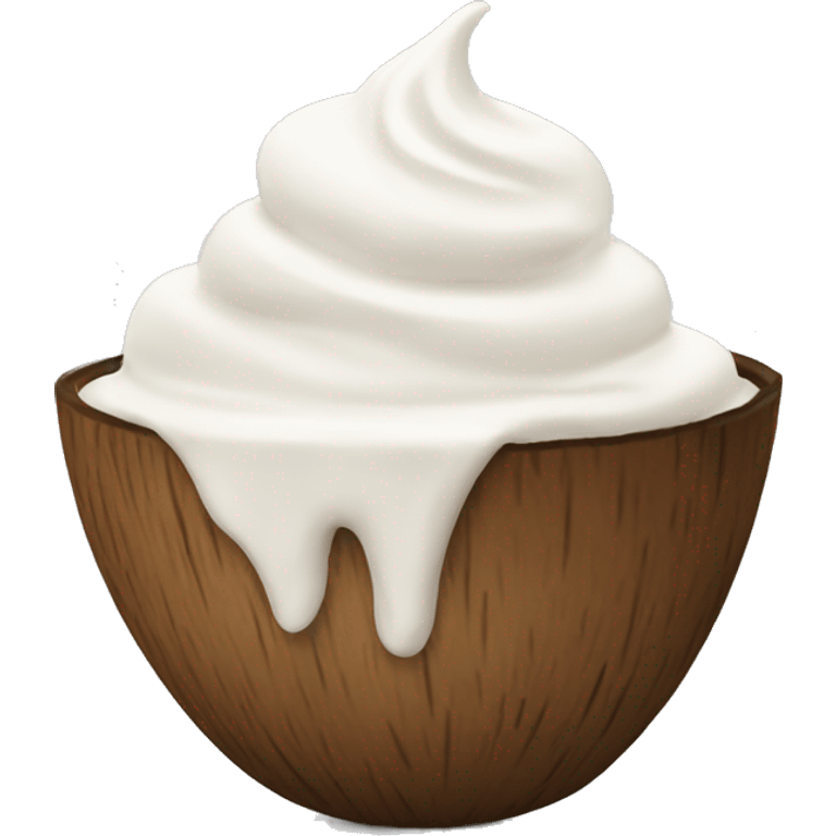 Coconut cream emoji