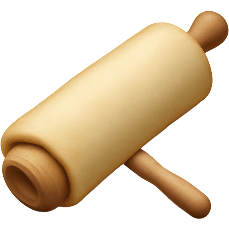 rolling pin and dough emoji