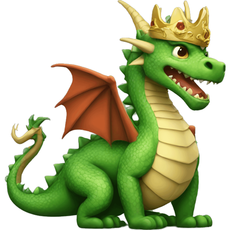 Dragon with crown  emoji