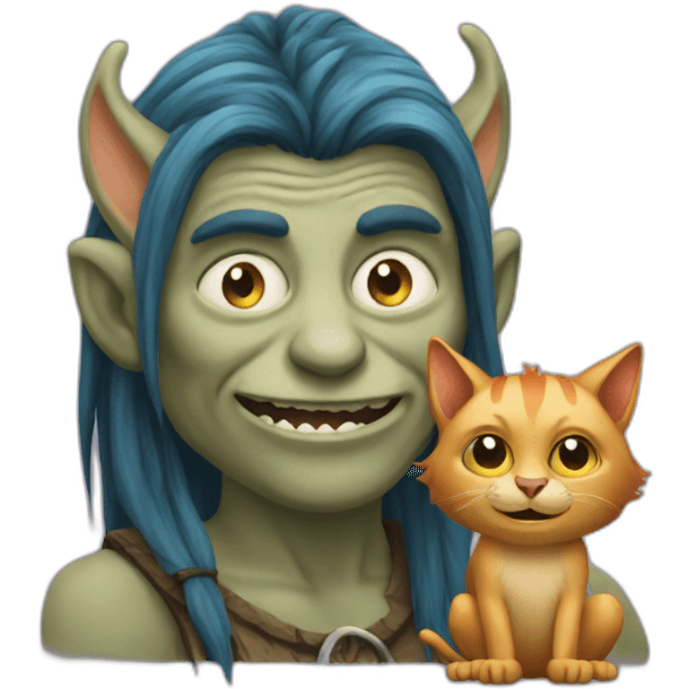 troll with cat emoji