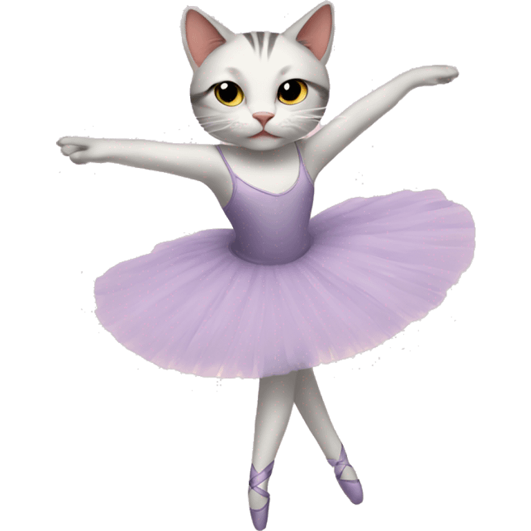 ballet cat emoji