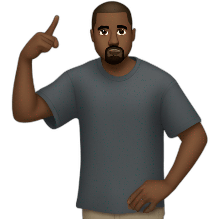 Kanye West saying it's goona be okay emoji