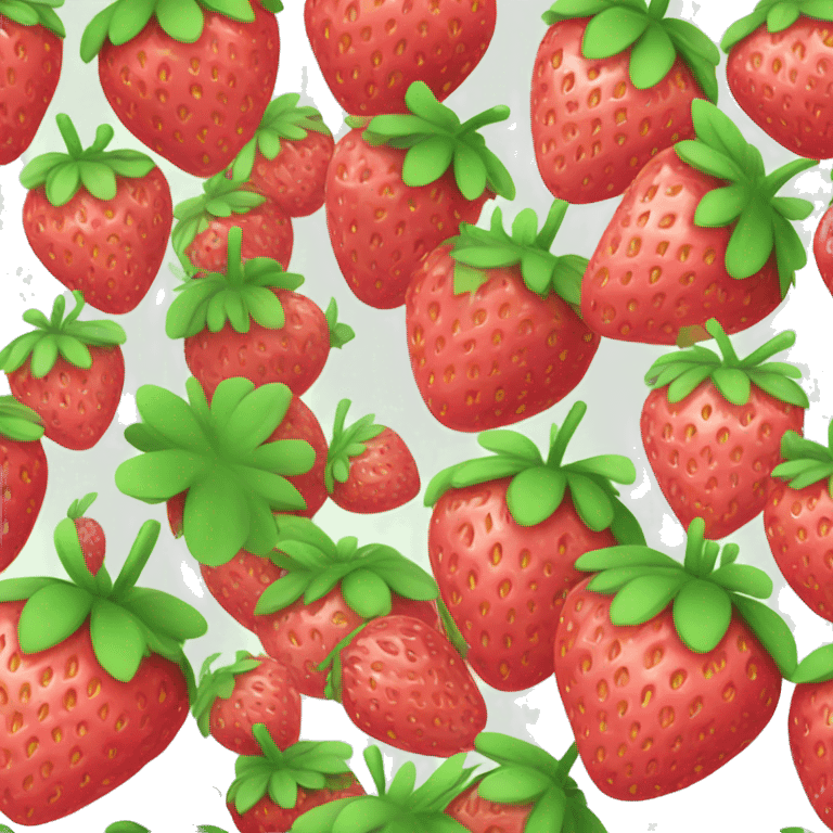 Kawaii strawberry  emoji