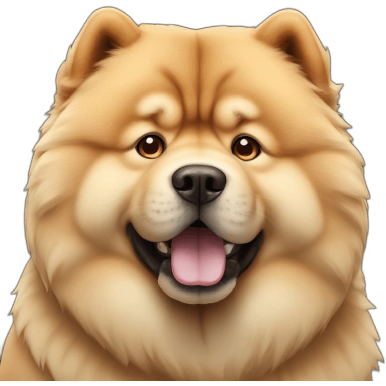 Chow chow dog emoji