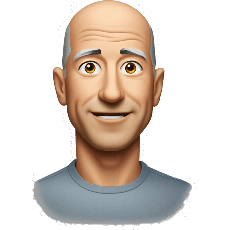 Jeff Bezos runs to the right emoji