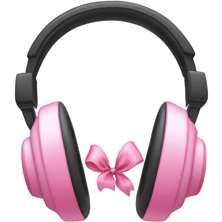 headphones with pink bows emoji