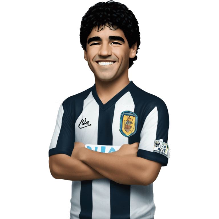 maradona young smile emoji