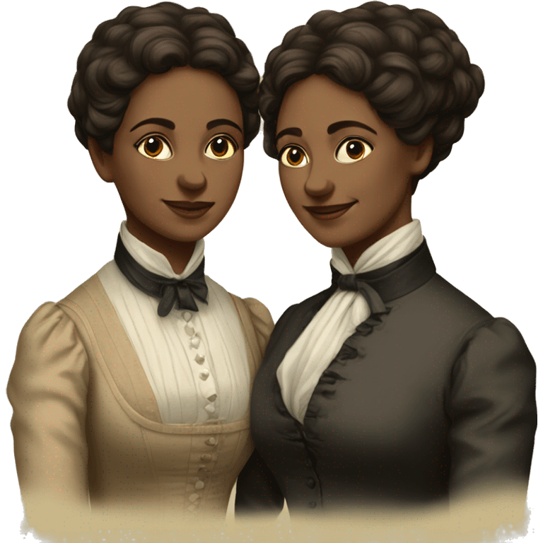 19th century lesbian couple emoji