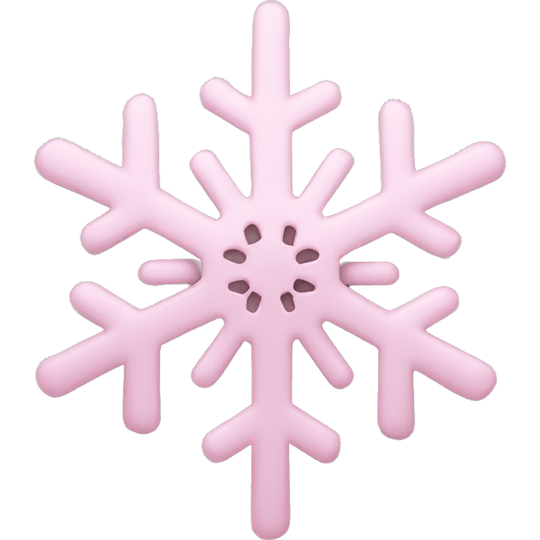 pastel pink snowflake  emoji