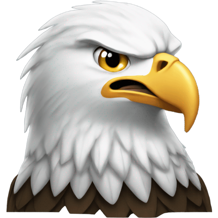 Angry bald eagle emoji