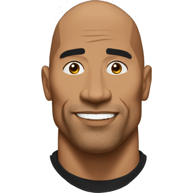 The rock sus face emoji