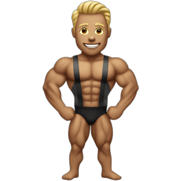 Latex bodybuilder emoji