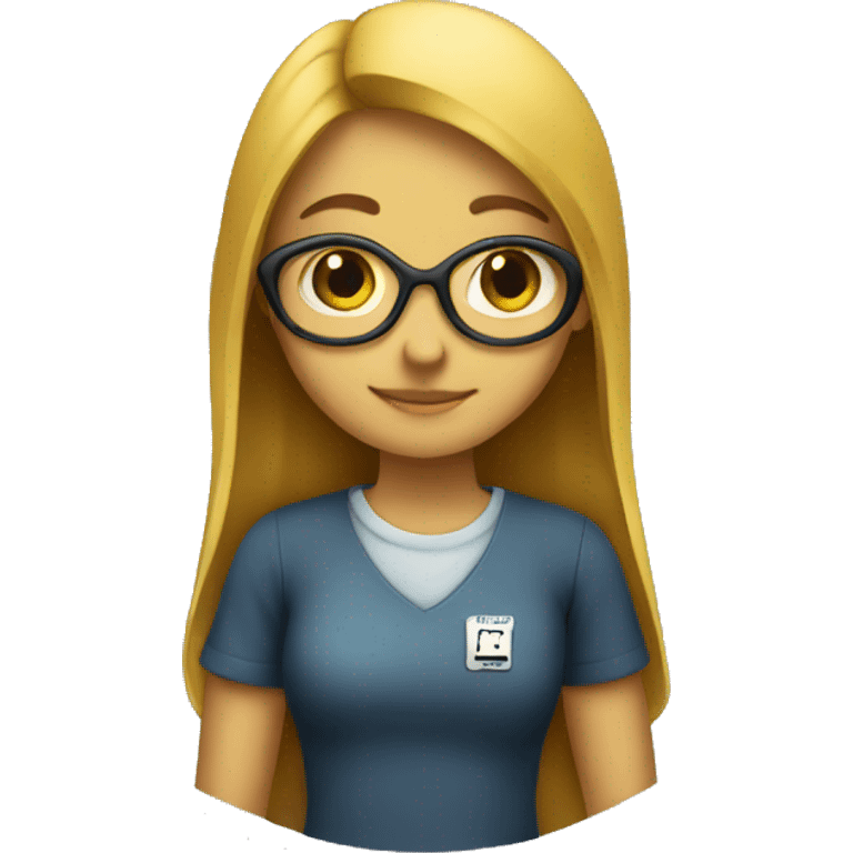 a girl loving math emoji