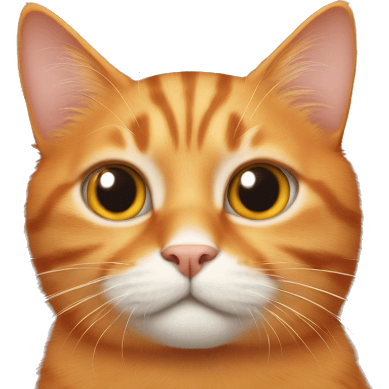 Orange cat with fleas emoji