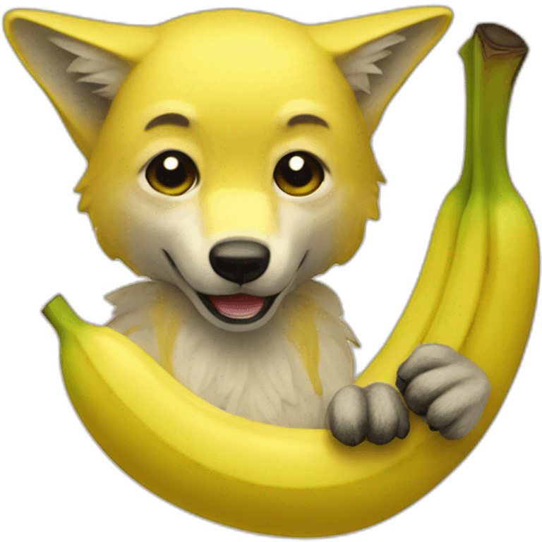 banana wolf emoji