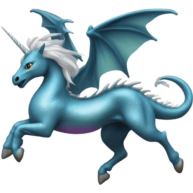 dragon flying on a unicorn  emoji