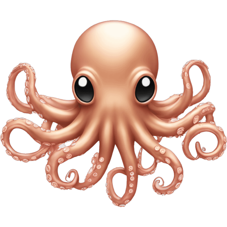 Rose gold octopus mad emoji