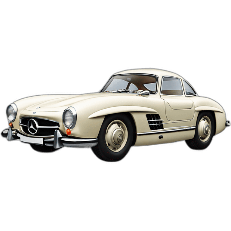 mercedes 300 sl with open door emoji