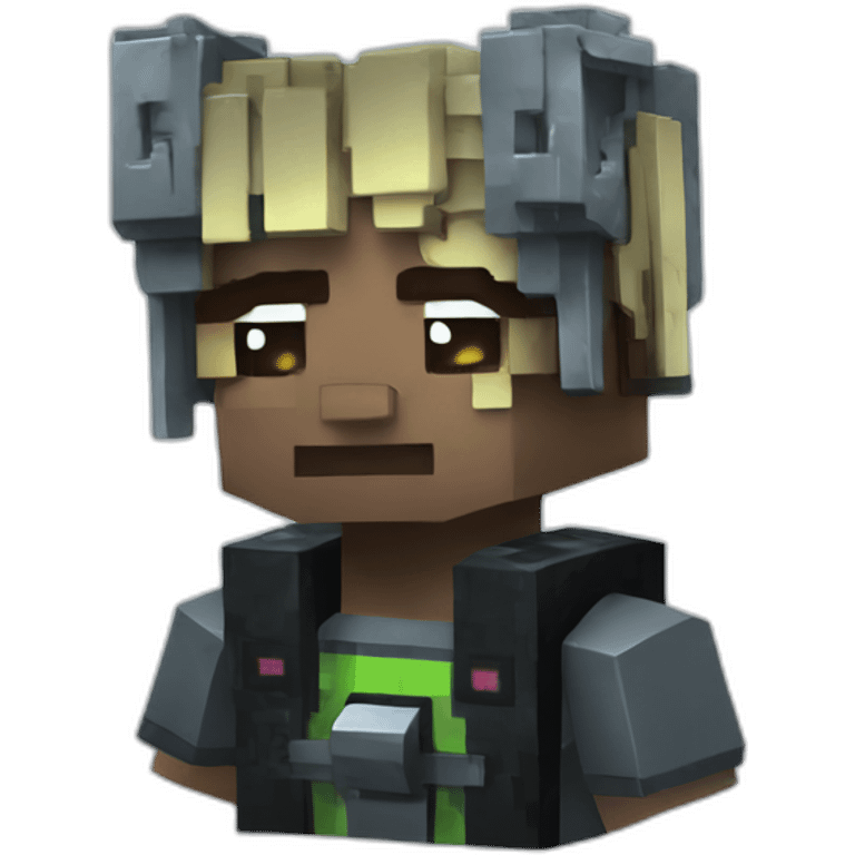 minecraft in cyberpunk style emoji