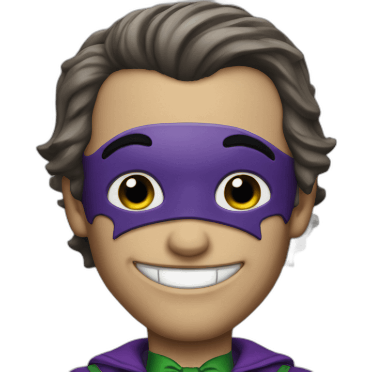 batman in joker outfit emoji