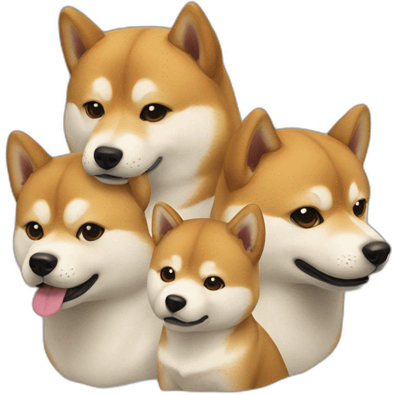 Shiba inu family emoji