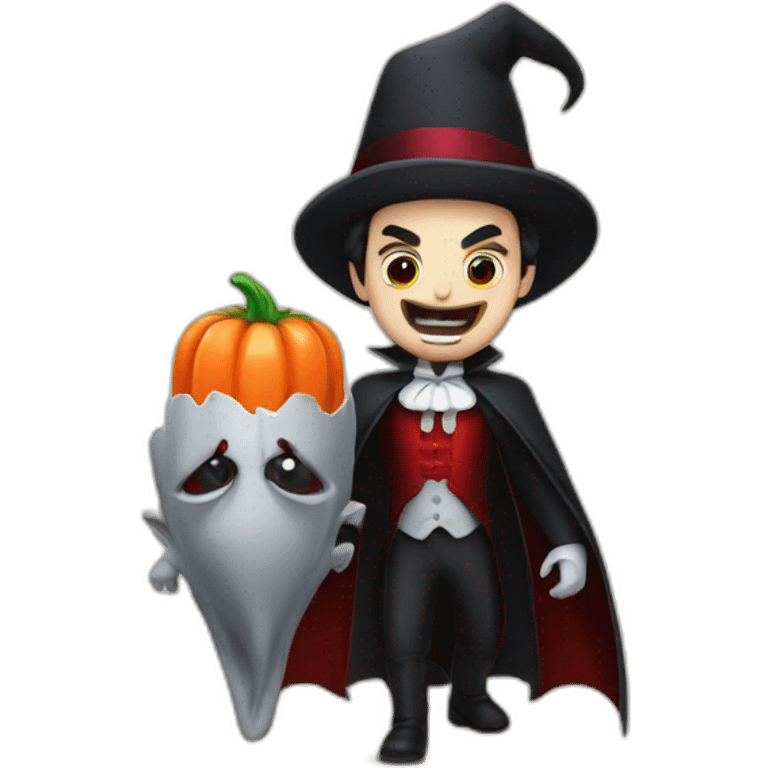 Dracula and carot pursuit emoji