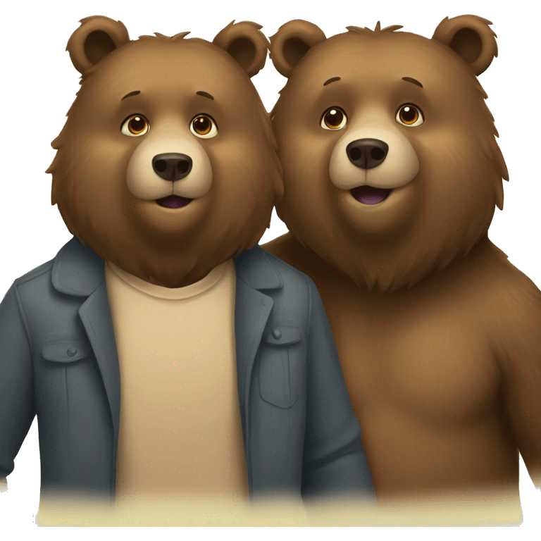 bear couple  emoji