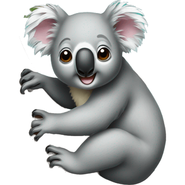 Koala on a tree emoji