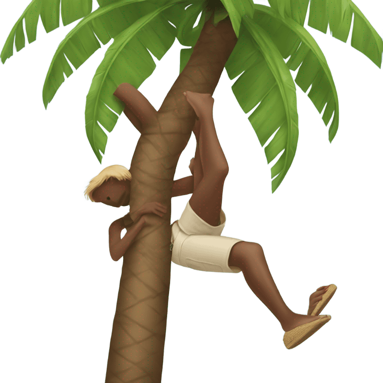 Someone falling out of a coconut tree emoji