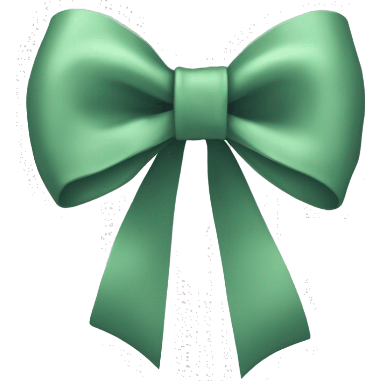 Sage green bow emoji