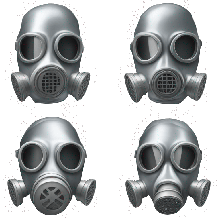 silver gas mask emoji