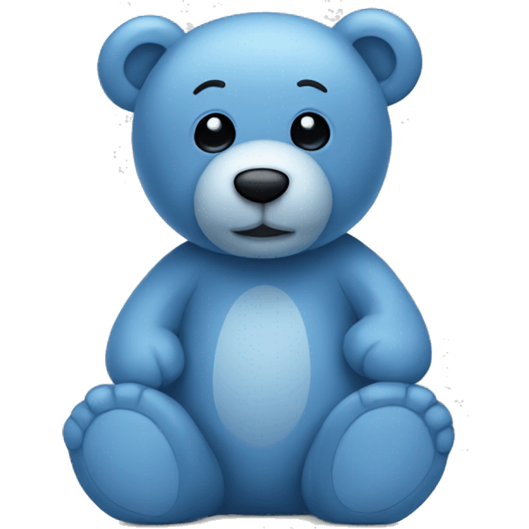 A blue teddy bear  emoji