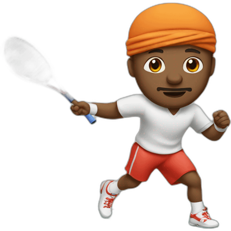 Sultan playing tennis emoji