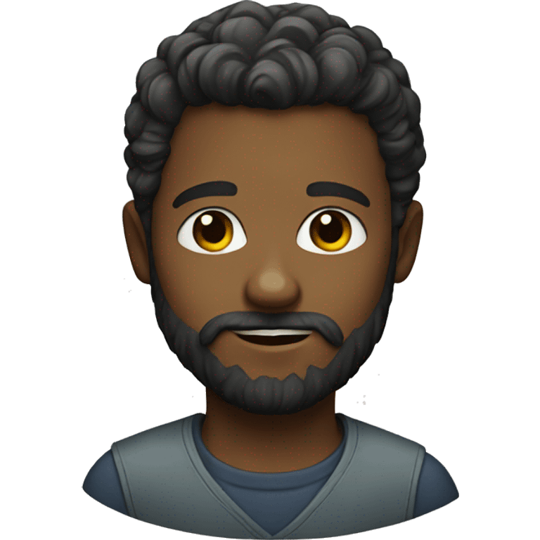 portrait of a bearded boy emoji