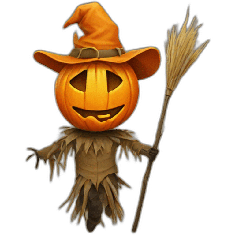 evil orange scarecrow emoji