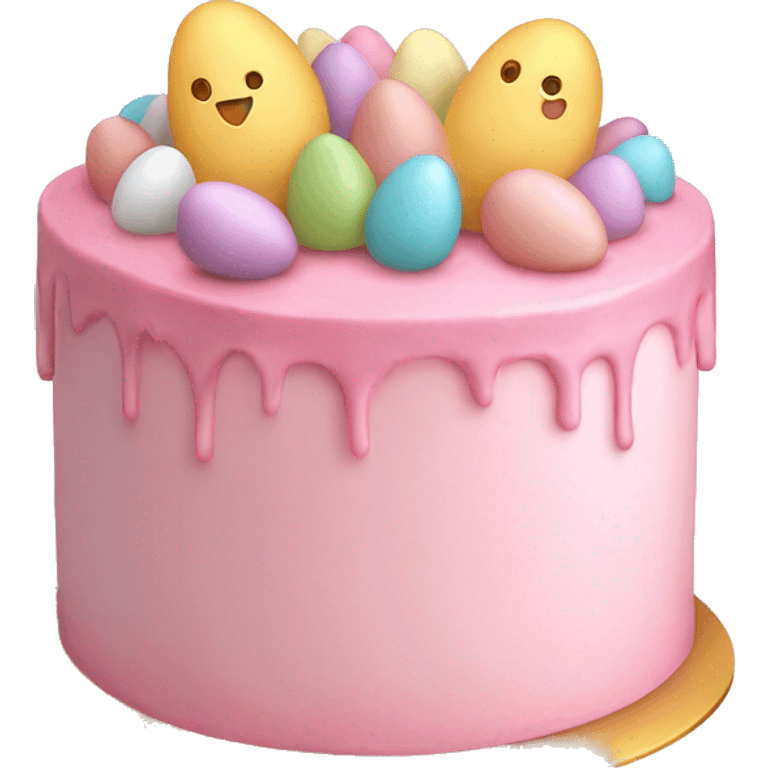 easter light pink cake emoji