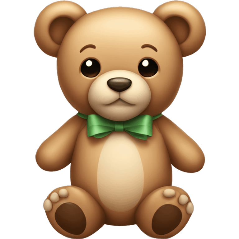 teddy bear with bow emoji