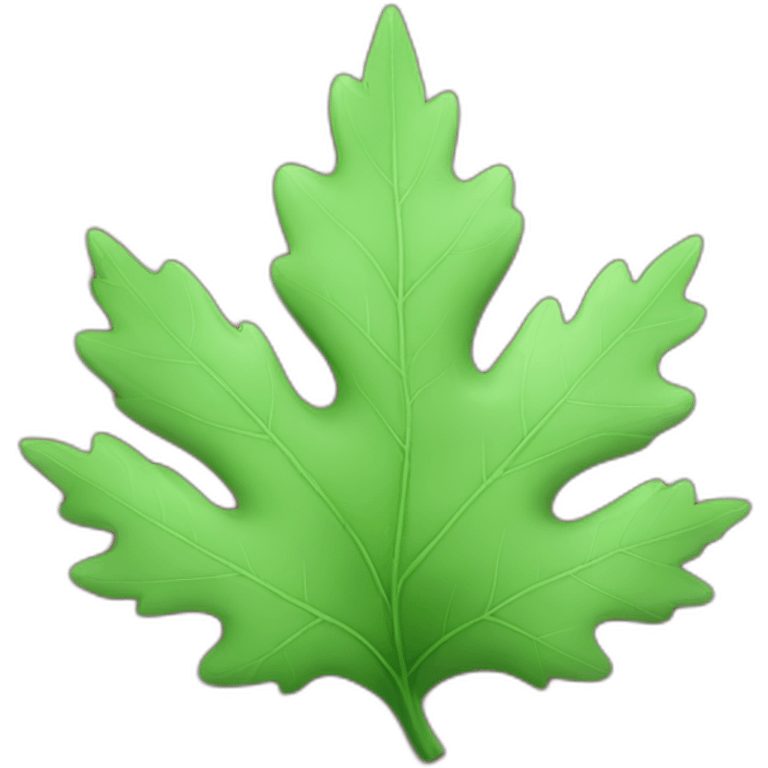 oak tree leaf emoji