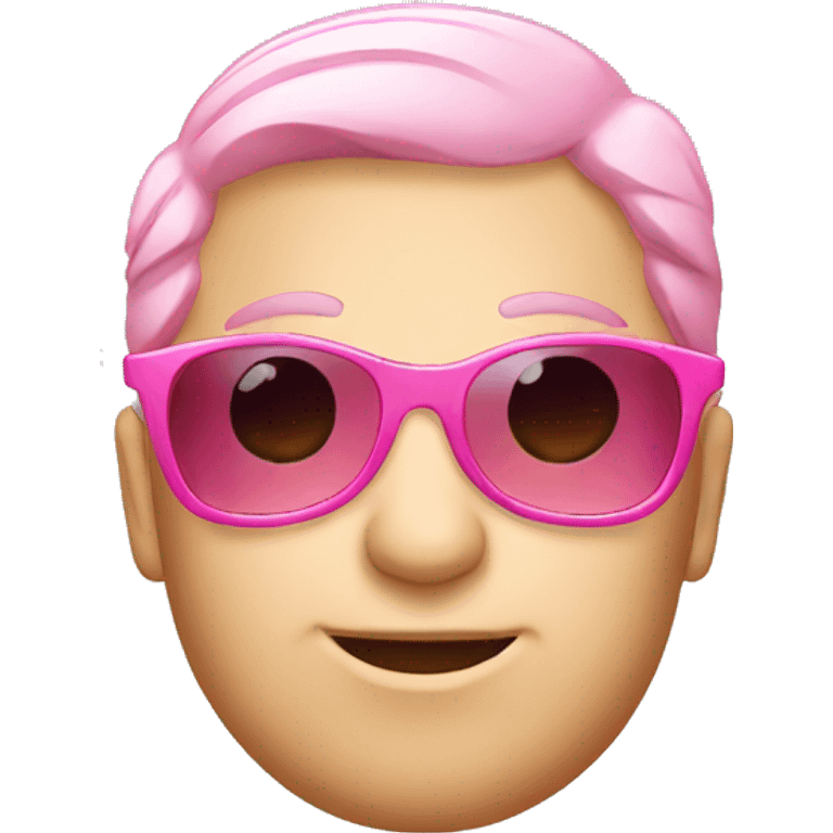 Pink sunglasses emoji