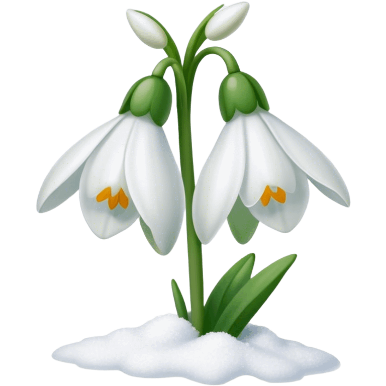 Snowdrop emoji