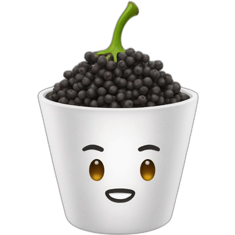 black pepper in cup emoji