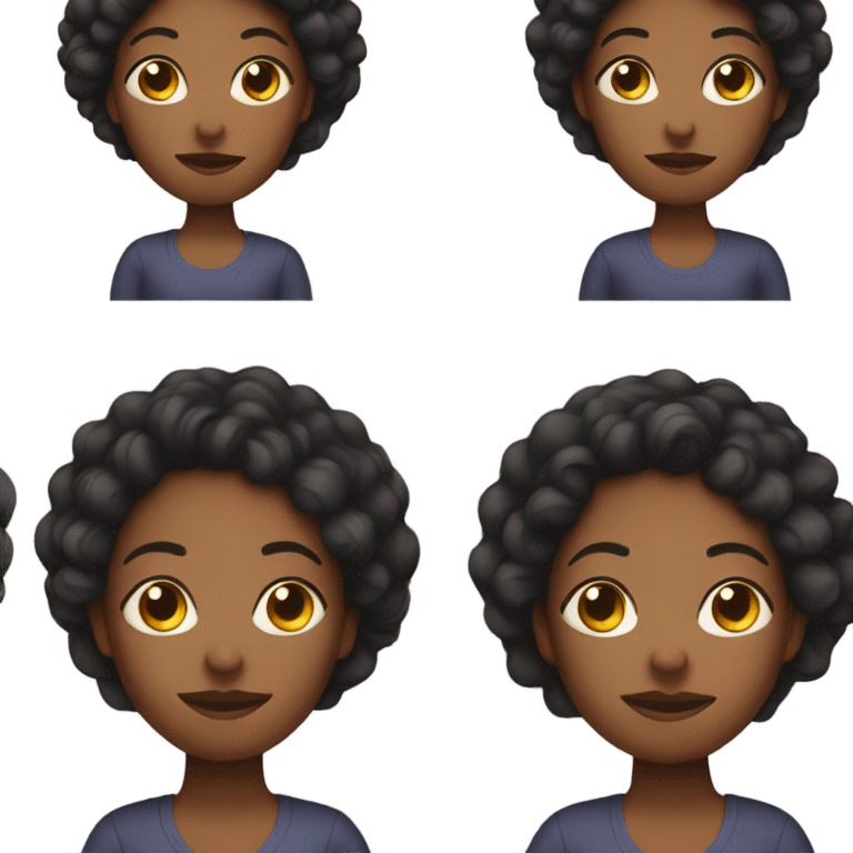 Single black mom of 3 emoji