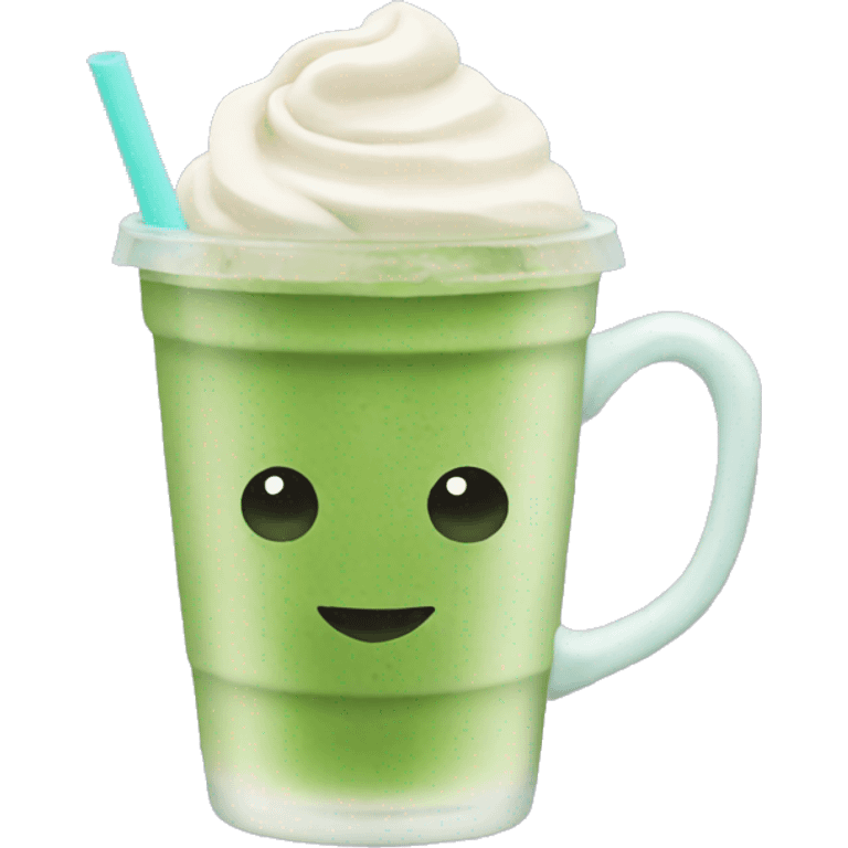 iced matcha latte emoji