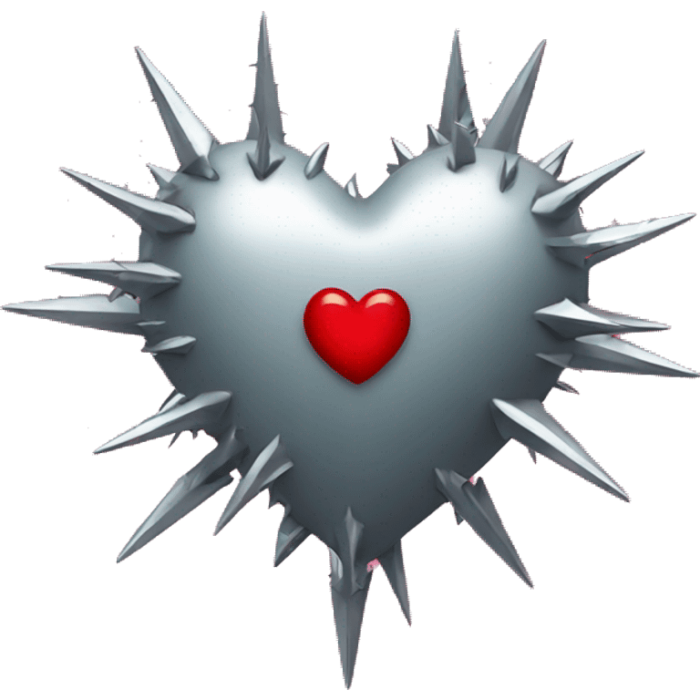 heart with metal thorns emoji