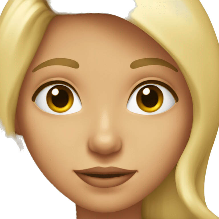 Una chica  emoji